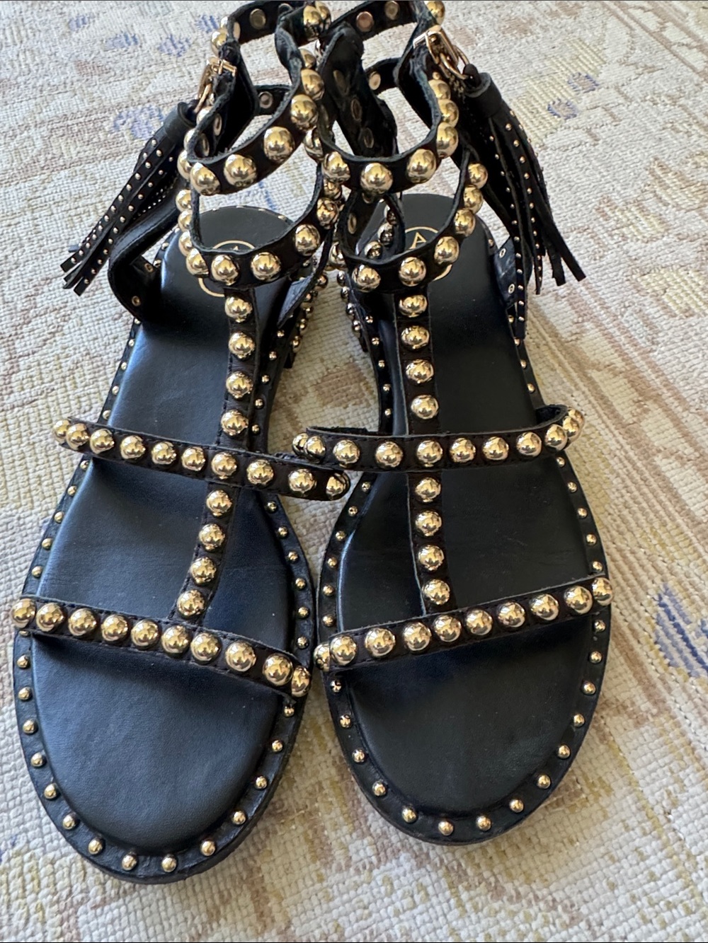 ASH PRECIOUS TEXTURE STUDDED FLAT SANDAL Side 38 - Picture 4 of 11